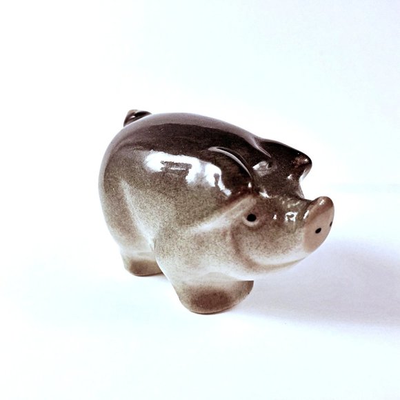 Lomonosov Other - Vintage Gray Lomonosov Russian Porcelain Pig 2 Inches